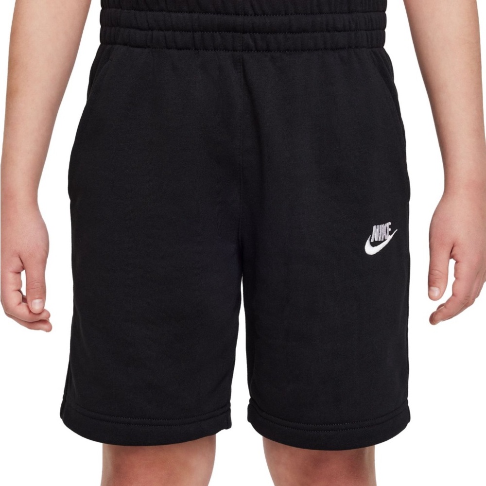 NWOT - Nike Black Fleece Logo Shorts for Kids - Medium Youth